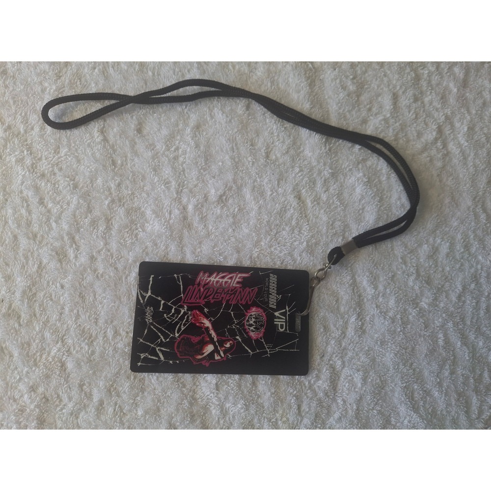 Maggie Lindemann Suckerpunch World Tour VIP Laminate Pass Lanyard Memorabilia